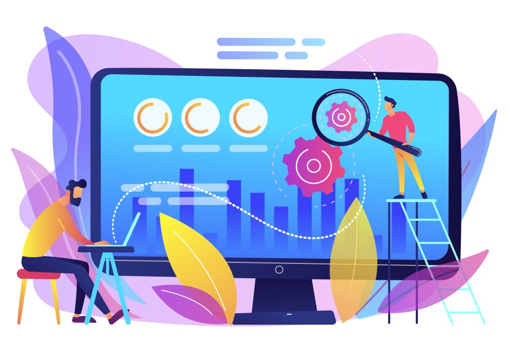 Conversion rate optimization concept vector illustration.